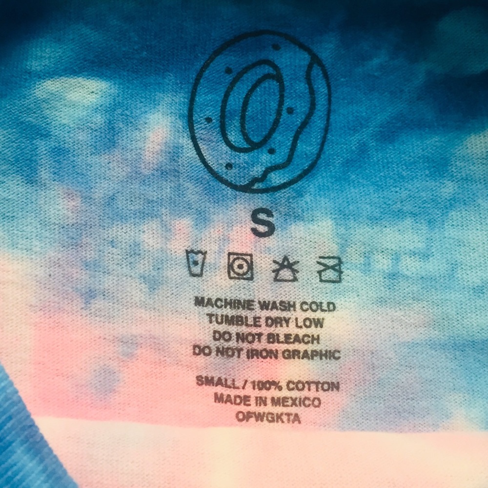 "ODD FUTURE Pro Tour LA" Tie-Dye T-shirt - Picture 4 of 8
